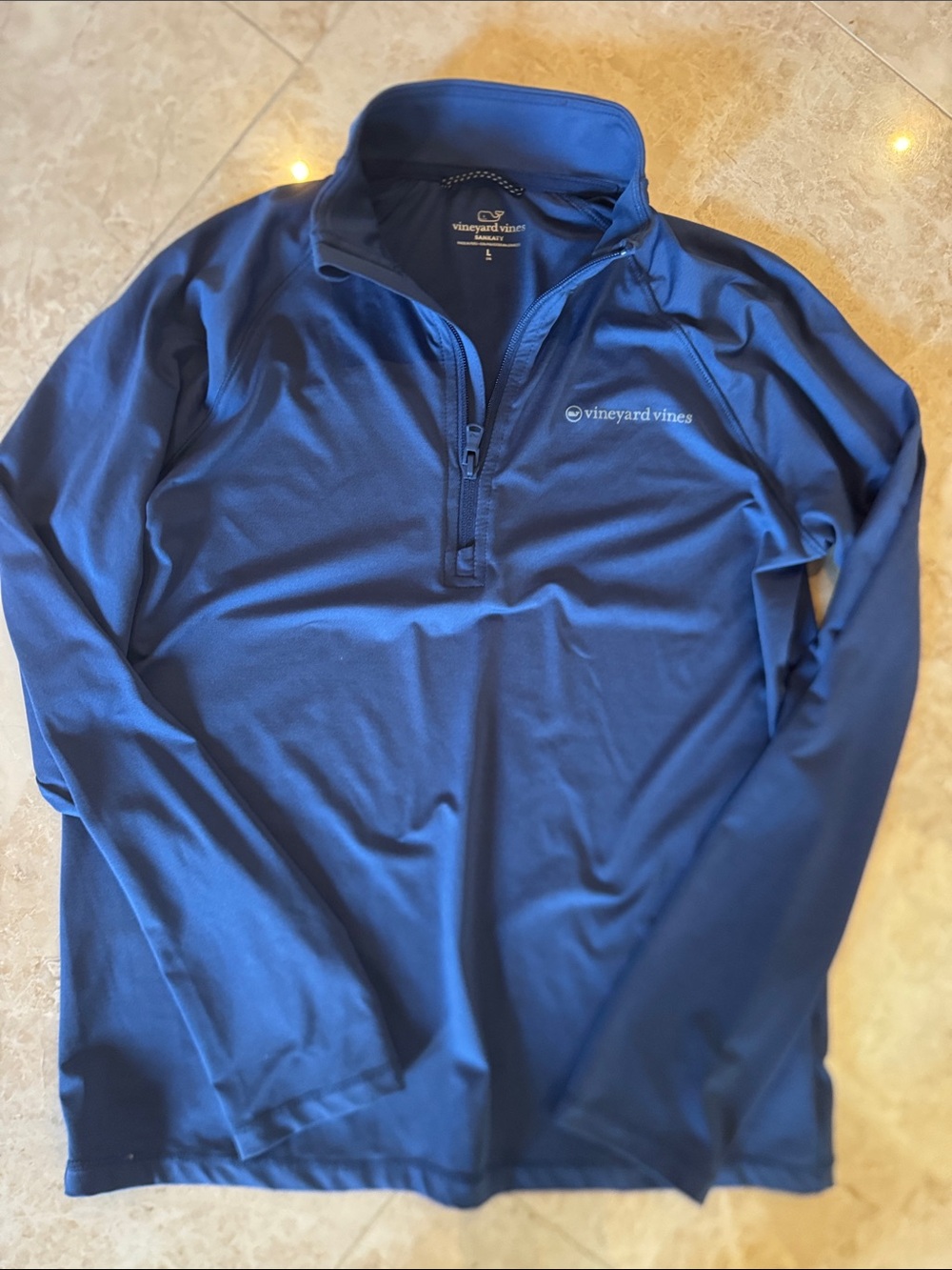 Vineyard Vines Navy Blue Quarter-Zip Pullover